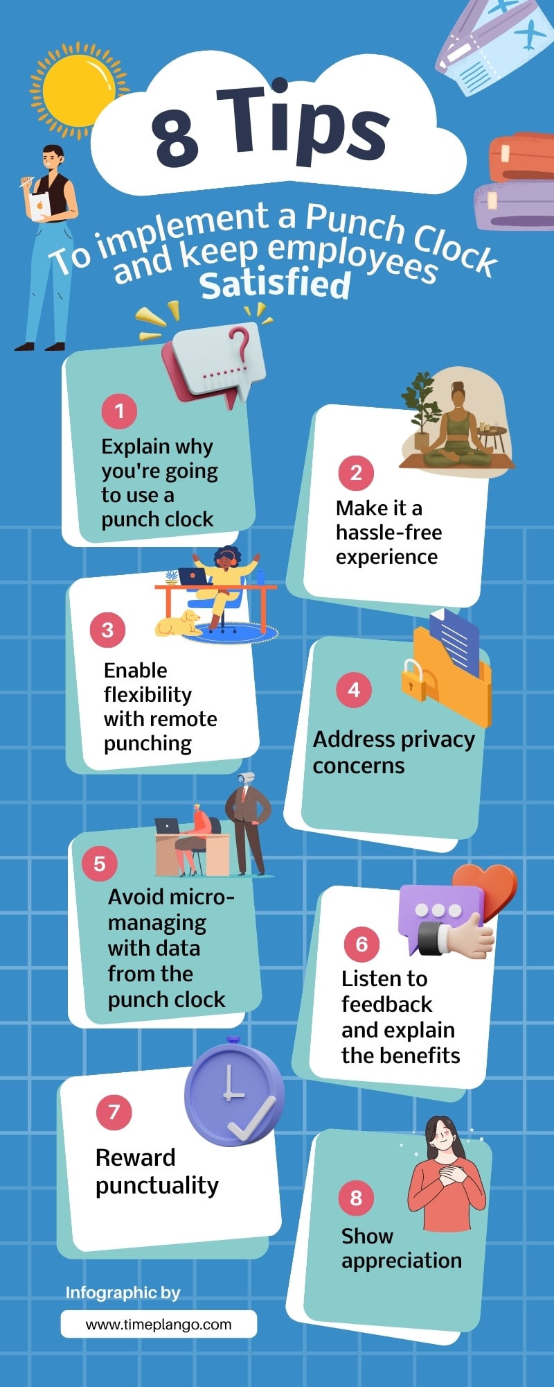 how to implement a punch clock and keep employees satisfied